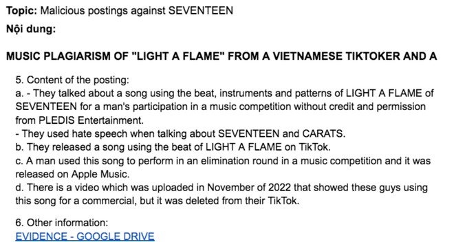 Thành viên Zero9 mang ca khúc đạo nhạc SEVENTEEN thi Vietnam Idol, fan Việt phẫn nộ gửi thư tố cáo đến công ty chủ quản - Ảnh 7.
