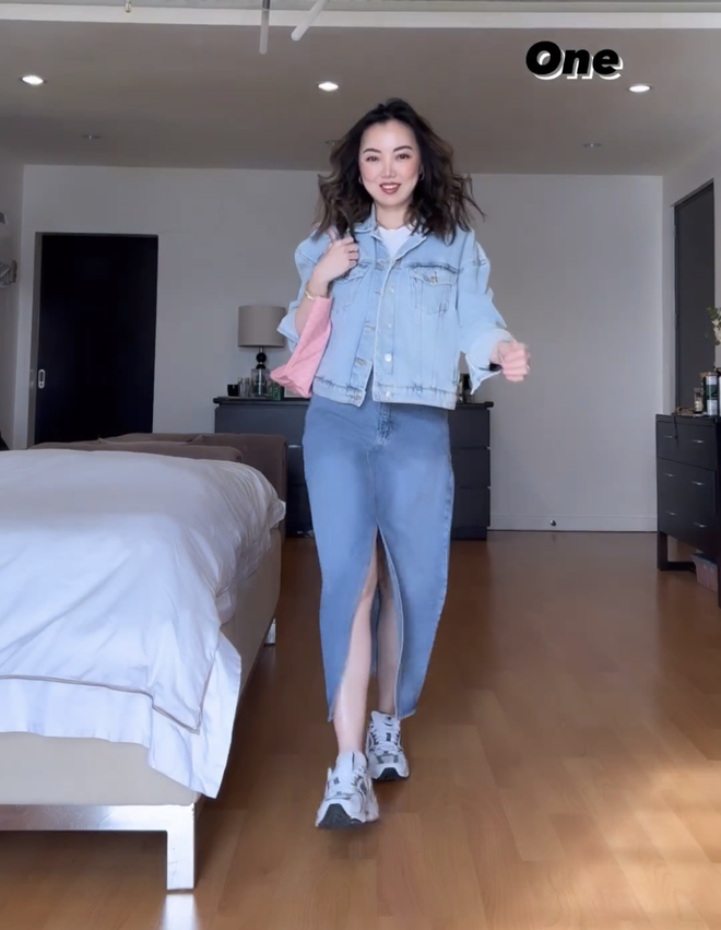 7 set đồ hack eo thon d&aacute;ng chuẩn từ ch&acirc;n v&aacute;y denim d&agrave;nh cho c&ocirc; n&agrave;ng đầy đặn - Ảnh 1.