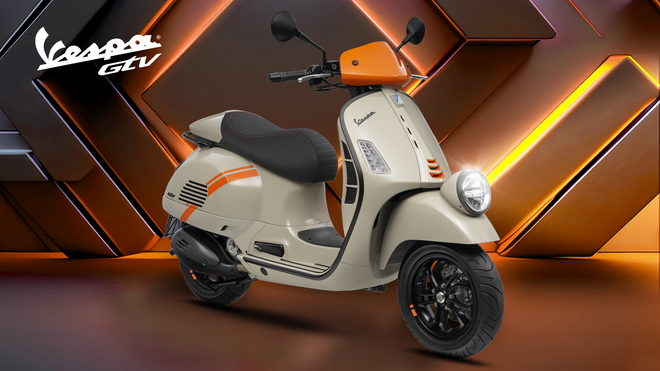 Vespa GTV 2023 ra mắt Việt Nam: Giá 160 triệu đồng, diện mạo hoàn toàn mới - Ảnh 1.