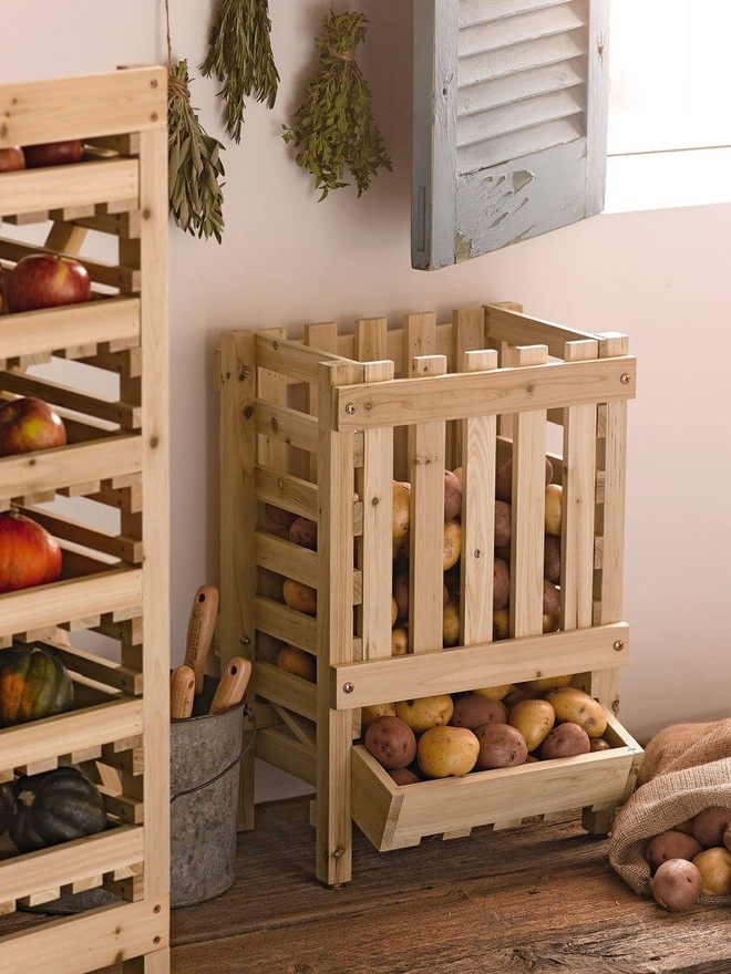 Những ý tưởng lưu trữ hoa quả và rau củ giúp căn bếp gia đình luôn ngăn nắp - Ảnh 1.