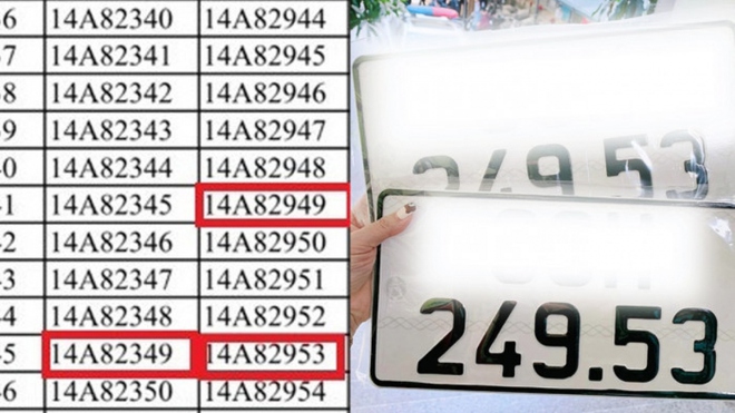V&igrave; sao danh s&aacute;ch đấu gi&aacute; biển số &ocirc; t&ocirc; c&oacute; nhiều số 49, 53? - Ảnh 2.