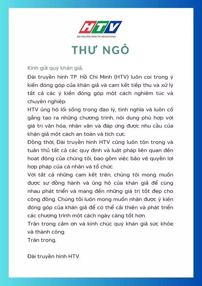 HTV phản hồi chỉ trích của khán giả sau vụ Hồng Phượng lên sóng - Ảnh 2.