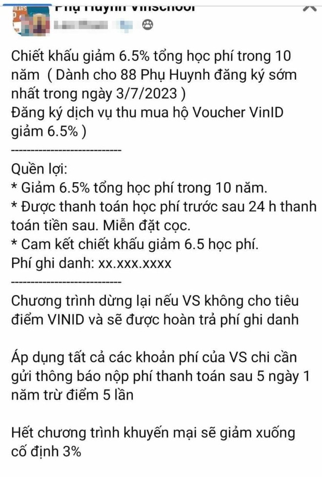 Dính chiêu lừa đóng hộ học phí, hoàn tiền, phụ huynh Vinschool mất trăm triệu đồng - Ảnh 2.