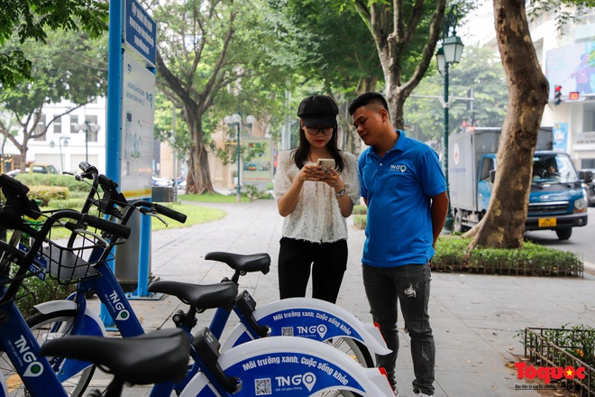H&agrave; Nội ch&iacute;nh thức vận h&agrave;nh trạm xe đạp c&ocirc;ng cộng - Ảnh 7.