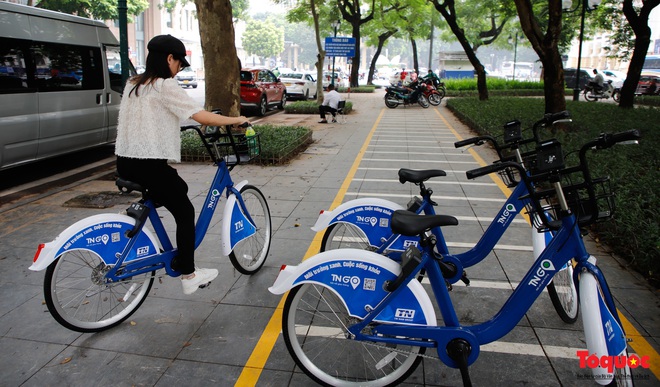 Hà Nội chính thức vận hành trạm xe đạp công cộng - Ảnh 11.