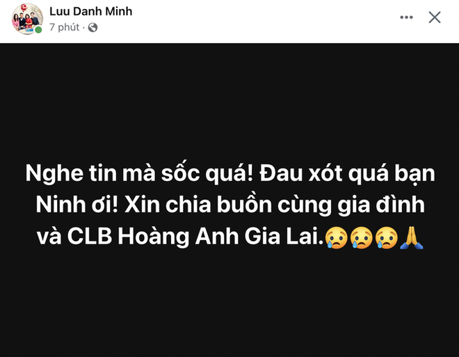 3 th&agrave;nh vi&ecirc;n CLB Ho&agrave;ng Anh Gia Lai tử nạn, HLV Park Hang-seo c&ugrave;ng c&aacute;c cầu thủ gửi lời chia buồn - Ảnh 3.