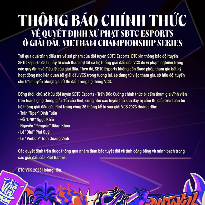 SE ch&iacute;nh thức bay m&agrave;u khỏi hệ thống của Riot, phản ứng của kh&aacute;n giả VCS mới l&agrave; thứ kh&ocirc;ng thể tin nổi - Ảnh 2.