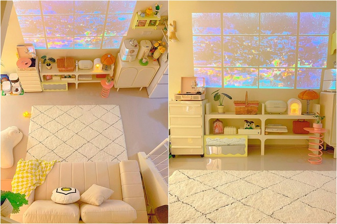 Căn hộ 59m2 sở hữu g&aacute;c lửng v&agrave; c&oacute; c&aacute;ch bố tr&iacute; nội thất rất xinh - Ảnh 5.