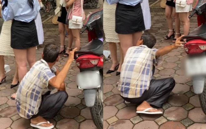 Hà Nội: Xác minh vụ việc người đàn ông có hành động khiếm nhã trên phố Phan Đình Phùng - Ảnh 1.