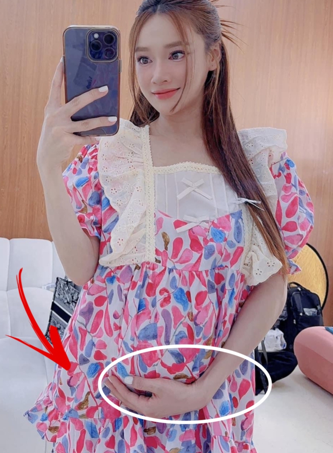 Nh&atilde; Phương khoe nhan sắc xinh đẹp khi mang bầu th&aacute;ng thứ 7 nhưng g&acirc;y lo lắng v&igrave; 1 điểm - Ảnh 3.