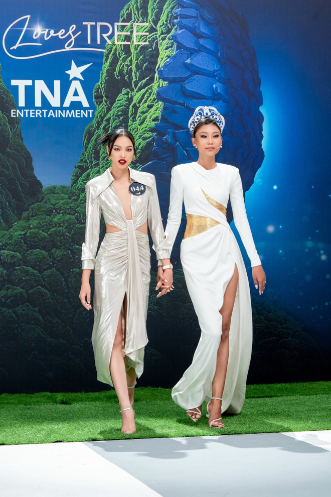 Á hậu Thạch Thu Thảo xuất hiện nổi bật, áp lực khi lần đầu huấn luyện thí sinh Miss Earth Vietnam 2023 - Ảnh 3.