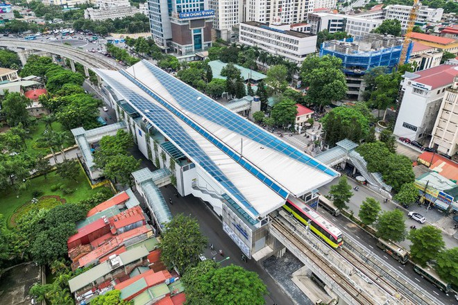 Cận cảnh nhà ga dự án đường sắt đô thị Nhổn - Ga Hà Nội hoàn thành 99,54% - Ảnh 1.