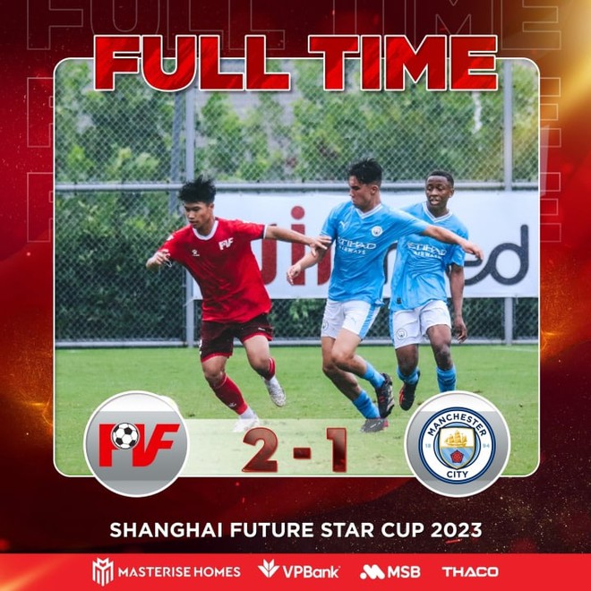 U16 PVF đ&aacute;nh bại U16 Man City - Ảnh 1.