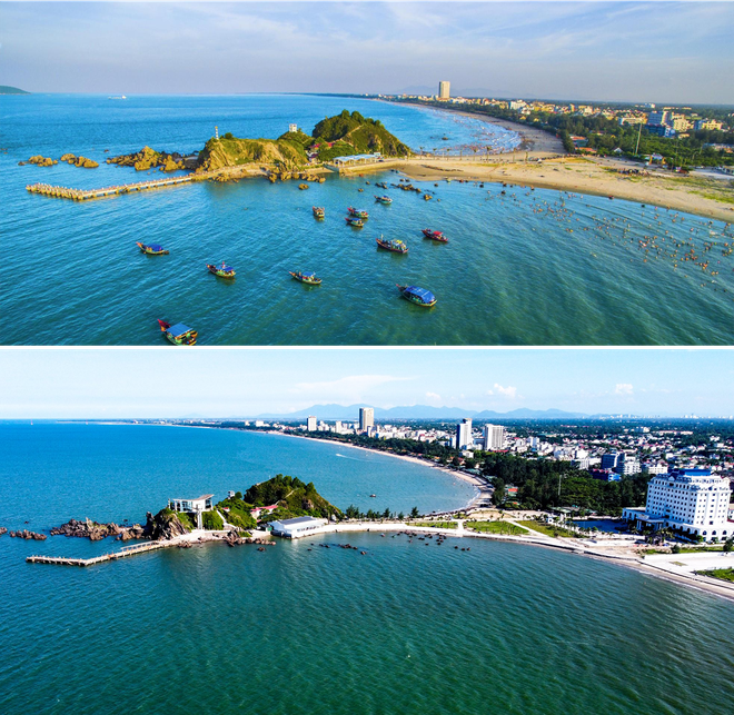 C&oacute; một h&ograve;n đảo với h&igrave;nh d&aacute;ng như con c&oacute;c hướng về biển khơi, từng l&agrave; nơi ngắm cảnh của vị vua cuối c&ugrave;ng ở Việt Nam - Ảnh 1.