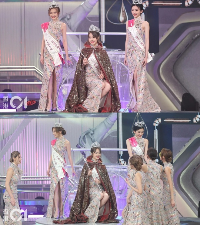 Bản sao IU đăng quang dù bị ghét nhất Hoa hậu Hong Kong (Trung Quốc), 1 người đẹp tỏ thái độ bất mãn ra mặt ngay trên sân khấu? - Ảnh 6.