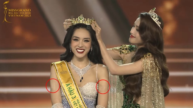 Thủ thuật che hình xăm của Á hậu Hồng Hạnh ở Chung kết Miss Grand Vietnam - Ảnh 3.