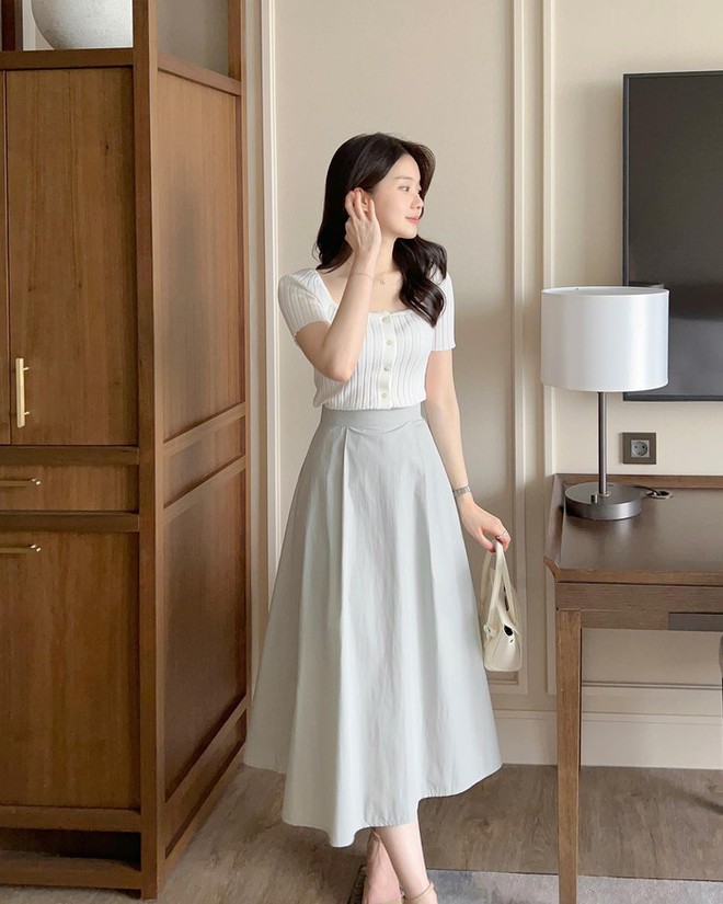 Ch&acirc;n v&aacute;y chữ A - m&oacute;n thời trang ai mặc cũng đẹp - Ảnh 6.