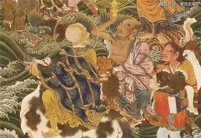 Dép xỏ ngón xuất hiện trong tranh La Hán 1.000 năm tuổi - Ảnh 2.