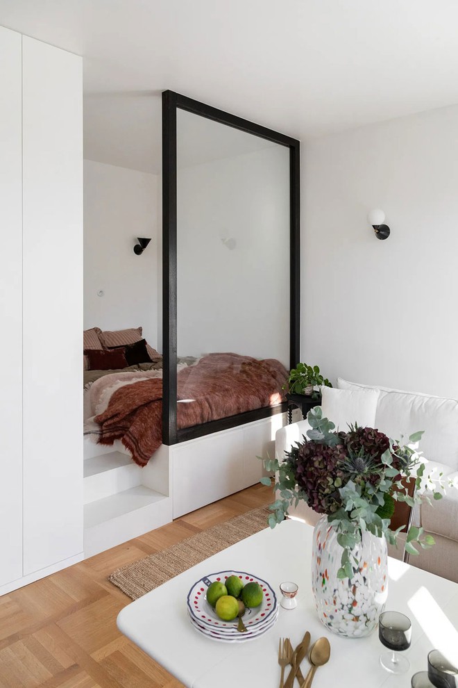 C&aacute;ch thiết kế kh&eacute;o l&eacute;o b&ecirc;n trong căn hộ 25m2 - Ảnh 6.