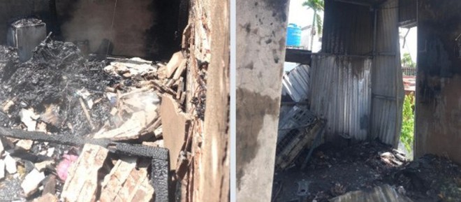 Cháy nhà, 2 người trong gia đình bị bỏng - Ảnh 2.