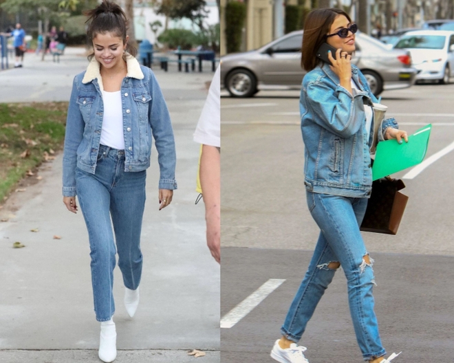 Mặc quần jeans ống đứng đơn giản mà sành điệu như Selena Gomez - Ảnh 3.
