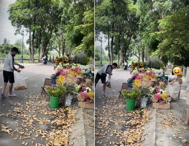 Màn bắt trend chụp ảnh xe chở hoa khiến dân mạng tranh cãi: Không thể nào đẹp bằng mùa thu Hà Nội? - Ảnh 1.