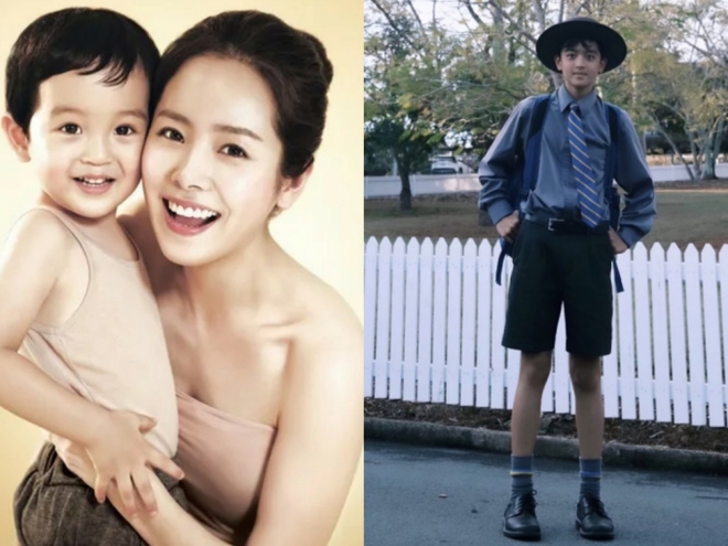 Ngày nào còn bé xíu trong vòng tay dì, 10 năm sau cháu trai Han Ji Min gây sốc vì chiều cao như photoshop - Ảnh 2.
