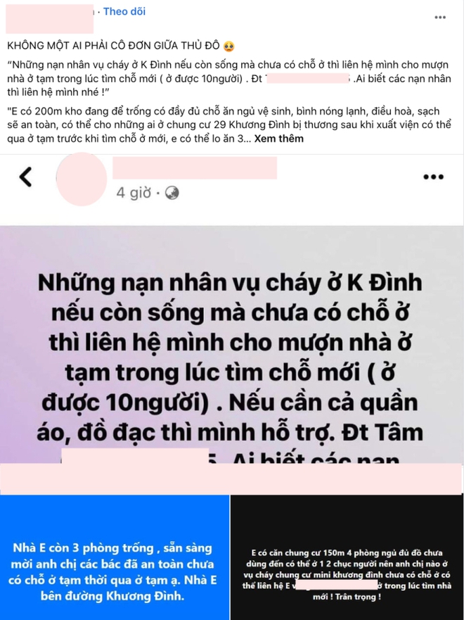 Cải tạo nhà làm chỗ ở, nấu nướng 3 bữa/ ngày miễn phí cho nạn nhân vụ cháy chung cư mini: “Có người gọi đến chỉ khóc” - Ảnh 1.