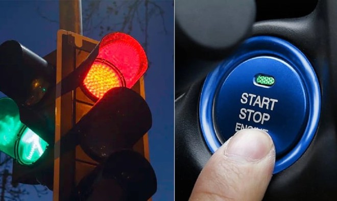 Có nên tắt máy xe khi dừng đèn đỏ? - Ảnh 1.