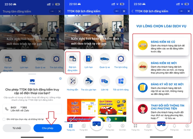 Cách đặt lịch đăng kiểm ô tô trên Zalo không phải ai cũng biết - Ảnh 3.