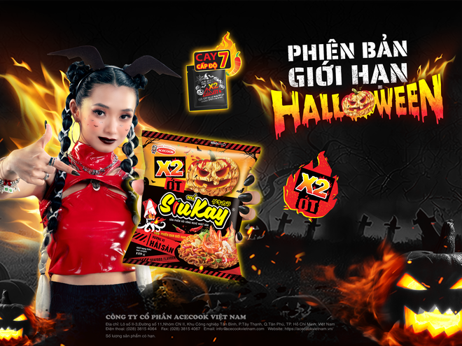 Hòa mình vào mùa Halloween kịch tính với mì SiuKay x2 ớt - Khi cảm giác cay bùng nổ - Ảnh 2.