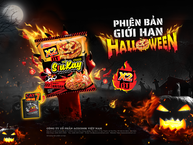 Hòa mình vào mùa Halloween kịch tính với mì SiuKay x2 ớt - Khi cảm giác cay bùng nổ - Ảnh 1.