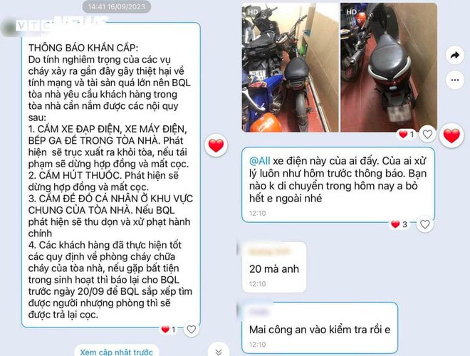 Y&ecirc;u cầu chuyển xe điện khỏi chung cư mini: Kh&aacute;ch thu&ecirc; v&agrave; chủ nh&agrave; c&ugrave;ng lo lắng - Ảnh 4.