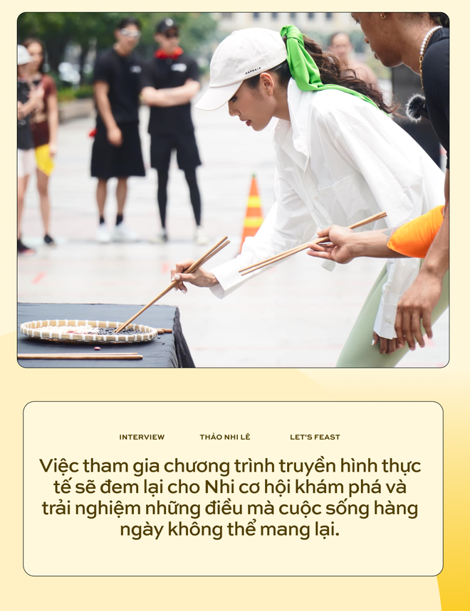 Á hậu Thảo Nhi Lê tại Lets Feast Vietnam: “Trong chương trình là 100% con người thật của mình - Ảnh 2.