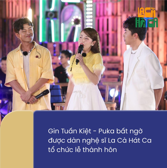 Gin Tuấn Kiệt - Puka bất ngờ l&agrave;m &ldquo;lễ th&agrave;nh h&ocirc;n, Myra Trần bật kh&oacute;c khi song ca c&ugrave;ng Khởi My - Ảnh 3.