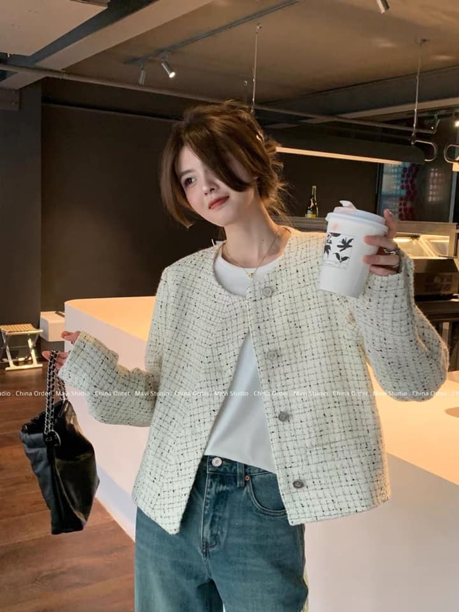 Nhìn Diệp Lâm Anh diện blazer vải tweed, nàng nào cũng muốn sắm ngay cho thu này - Ảnh 13.