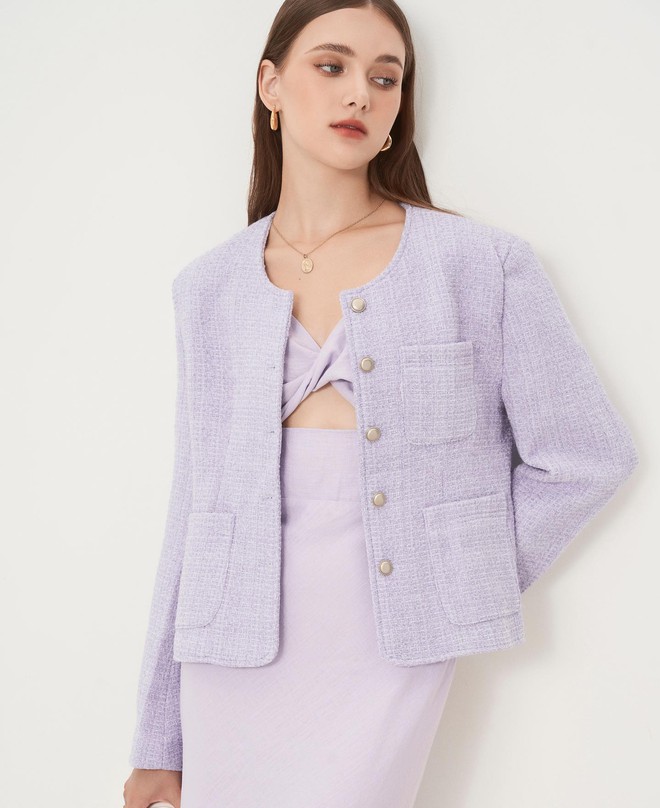 Nhìn Diệp Lâm Anh diện blazer vải tweed, nàng nào cũng muốn sắm ngay cho thu này - Ảnh 11.