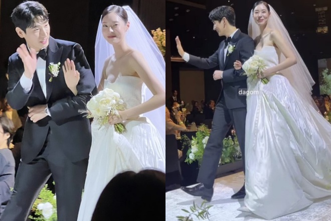 T&agrave;i tử Dự B&aacute;o T&igrave;nh Y&ecirc;u V&agrave; Thời Tiết cưới n&agrave;ng mẫu nh&agrave; YG: C&ocirc; d&acirc;u diện đầm 240 triệu, c&ugrave;ng ch&uacute; rể biến h&ocirc;n lễ th&agrave;nh s&agrave;n diễn - Ảnh 3.