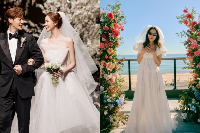 T&agrave;i tử Dự B&aacute;o T&igrave;nh Y&ecirc;u V&agrave; Thời Tiết cưới n&agrave;ng mẫu nh&agrave; YG: C&ocirc; d&acirc;u diện đầm 240 triệu, c&ugrave;ng ch&uacute; rể biến h&ocirc;n lễ th&agrave;nh s&agrave;n diễn - Ảnh 6.