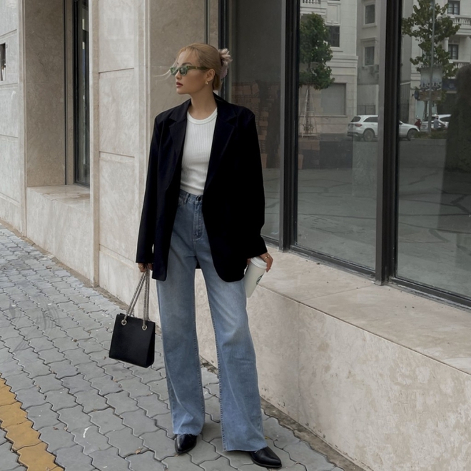 Đ&aacute;ng sắm nhất b&acirc;y giờ l&agrave; &aacute;o blazer, diện l&ecirc;n sẽ thấy kh&ocirc;ng kh&iacute; m&ugrave;a thu liền - Ảnh 5.