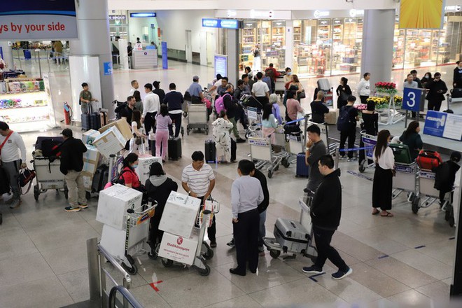 S&acirc;n bay T&acirc;n Sơn Nhất nhộn nhịp kh&aacute;ch quốc tế ng&agrave;y đầu năm mới 2024 - Ảnh 3.