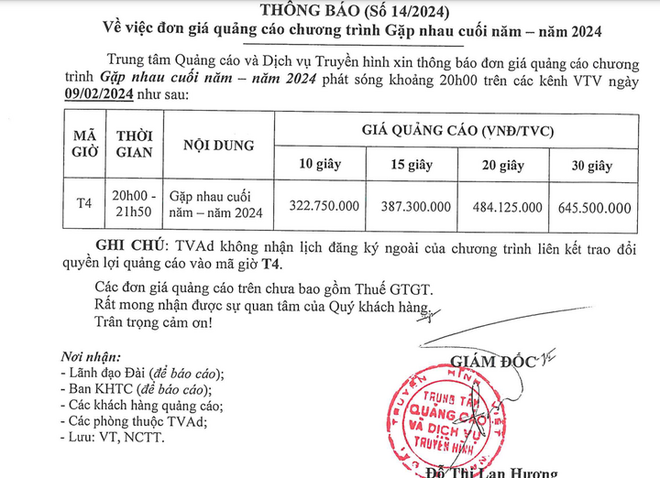 Gi&aacute; quảng c&aacute;o trong T&aacute;o qu&acirc;n 2024: &Iacute;t nhất l&agrave; hơn 21,5 triệu đồng cho 1 gi&acirc;y - Ảnh 2.