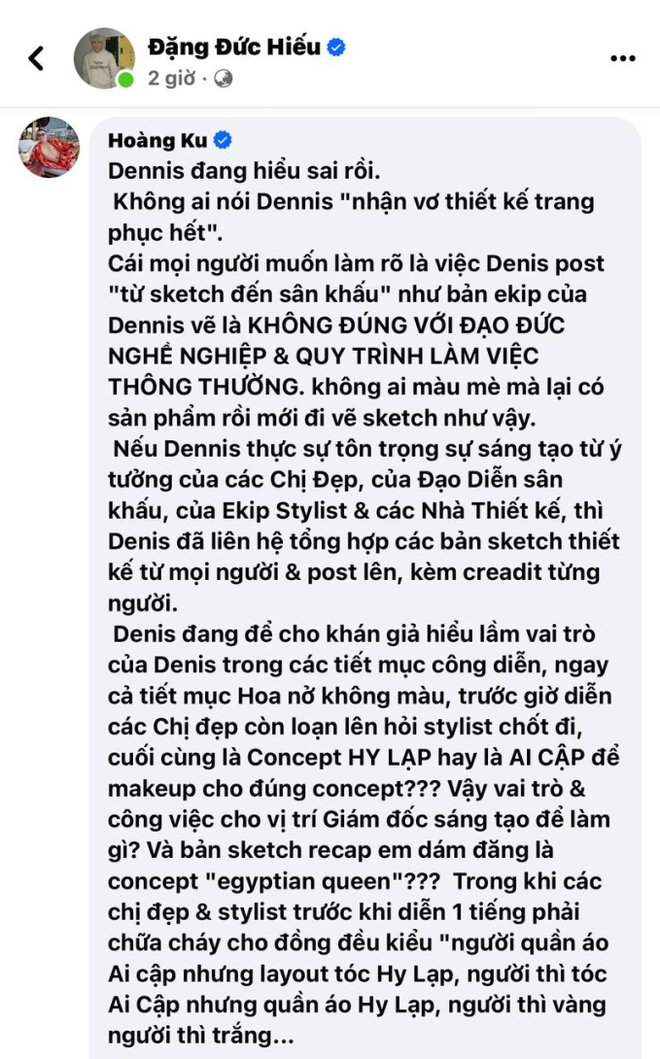 Denis Đặng ngập trong phẫn nộ khi lên tiếng về việc nhận vơ, GĐSX show Hoàng Thùy Linh cũng vào tố cáo cướp công? - Ảnh 7.