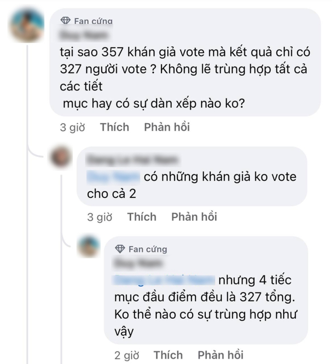 Chị đẹp đạp gi&oacute; rẽ s&oacute;ng lại d&iacute;nh nghi vấn gian lận điểm số: 357 kh&aacute;n giả nữ nhưng chỉ c&oacute; 327 phiếu bầu? - Ảnh 3.