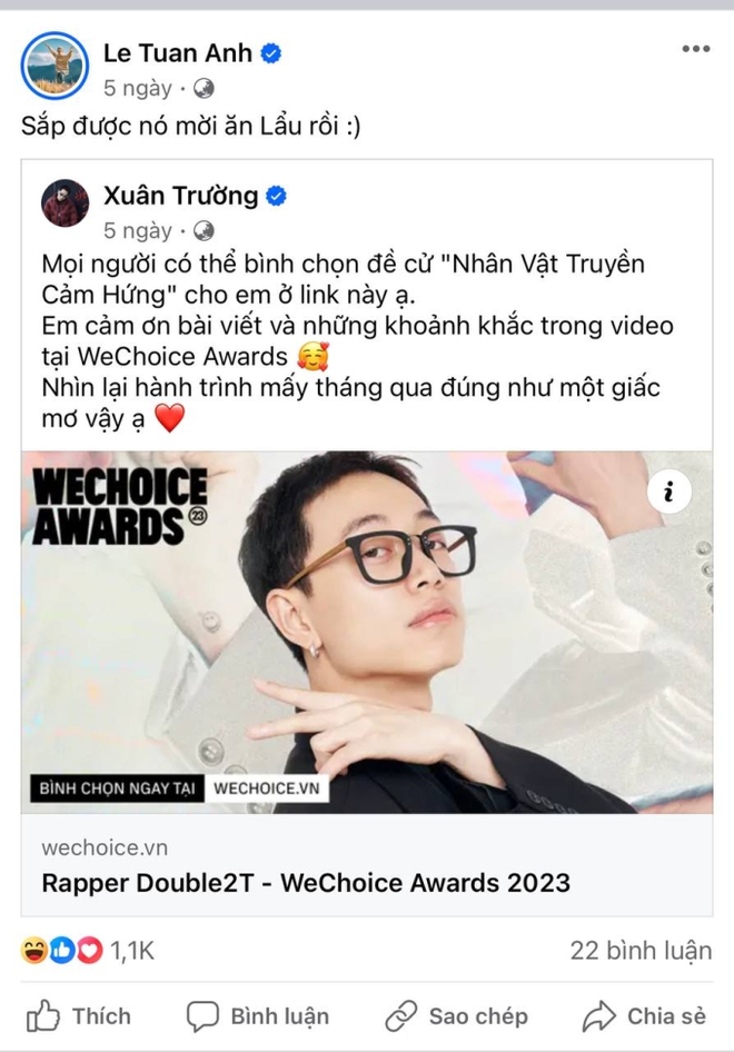 Màn chào sân rực rỡ của Double2T: Nhận 4 đề cử tại WeChoice, cả dàn rapper ủng hộ vote để... đòi chia giải - Ảnh 9.