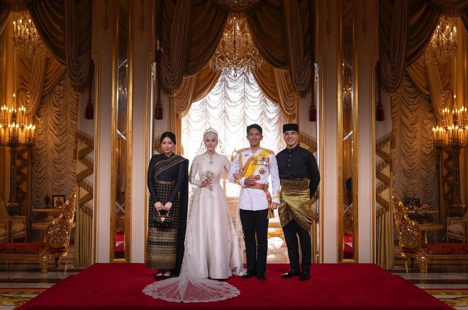 Hoàng tử Brunei khoe loạt ảnh chưa từng thấy hậu đám cưới, lộ khoảnh khắc xả vai chú rể bên cạnh vợ cực đáng yêu - Ảnh 6.