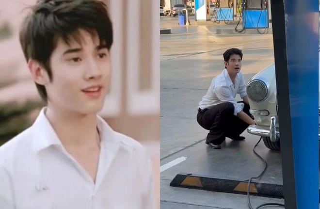 Mario Maurer g&acirc;y sốt chỉ với 23s đi bơm lốp &ocirc; t&ocirc;, visual tuổi U40 vẫn khiến netizen đứng ngồi kh&ocirc;ng y&ecirc;n - Ảnh 4.