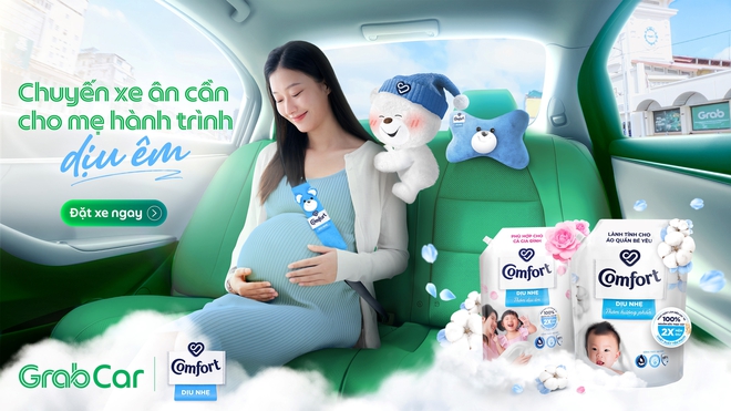 Lần đầu ti&ecirc;n Grab kết hợp với Comfort Dịu Nhẹ ra mắt Grab For Mom - Ảnh 1.