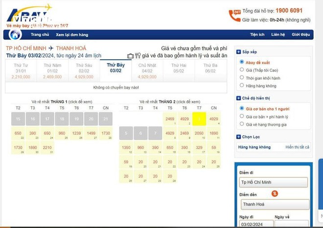 V&eacute; m&aacute;y bay khan hiếm, kh&aacute;ch phải bay đường v&ograve;ng về qu&ecirc; ăn Tết - Ảnh 2.
