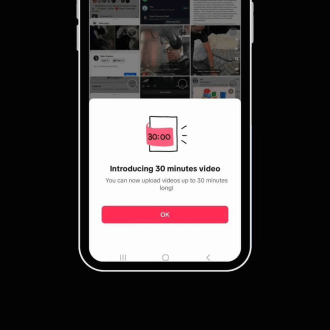 TikTok đang thử nghiệm các video dài 30 phút? - Ảnh 1.